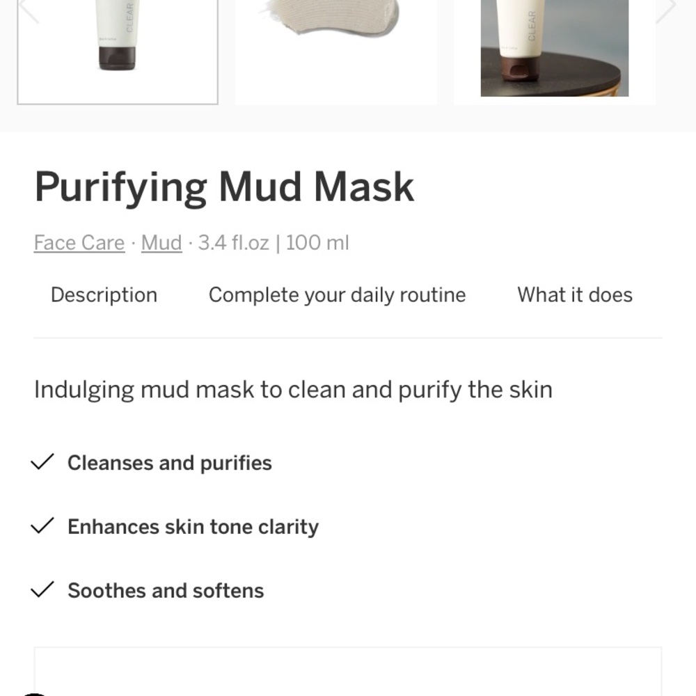 3.4oz AHAVA Clear Purifying Mud Mask - Picture 5 of 6